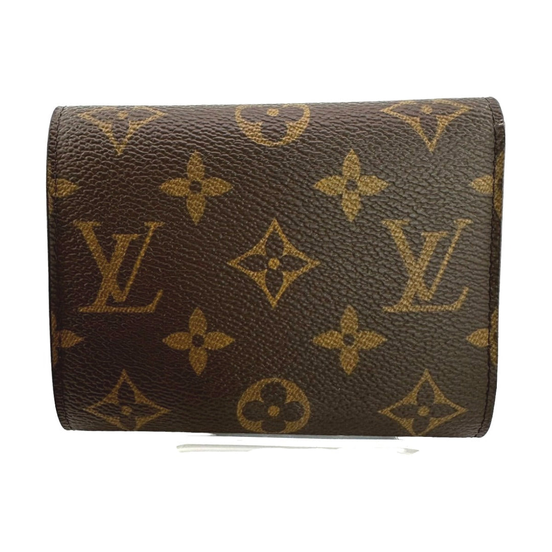 LOUIS VUITTON Coin case M41938 Monogram canvas Fuchsia Coin purse with Card Case Monogram Portefeuille Victorine Women Used Authentic