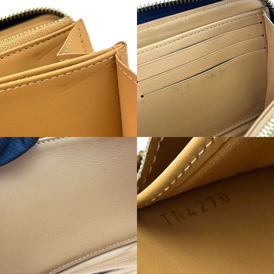 LOUIS VUITTON Long Wallet Purse M80212 Monogram Jaguar blue since1854 Zippy wallet unisex(Unisex) Used Authentic