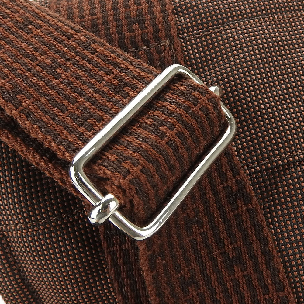 HERMES Shoulder Bag canvas Brown Her Line Bassus PM unisex(Unisex) Used Authentic