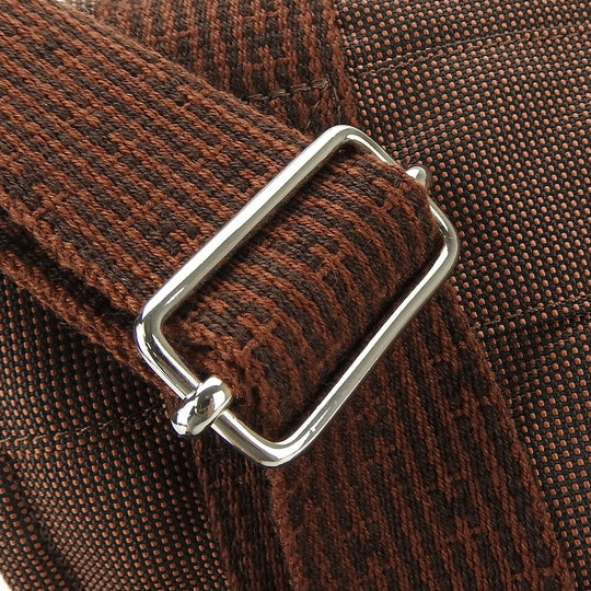 HERMES Shoulder Bag canvas Brown Her Line Bassus PM unisex(Unisex) Used Authentic