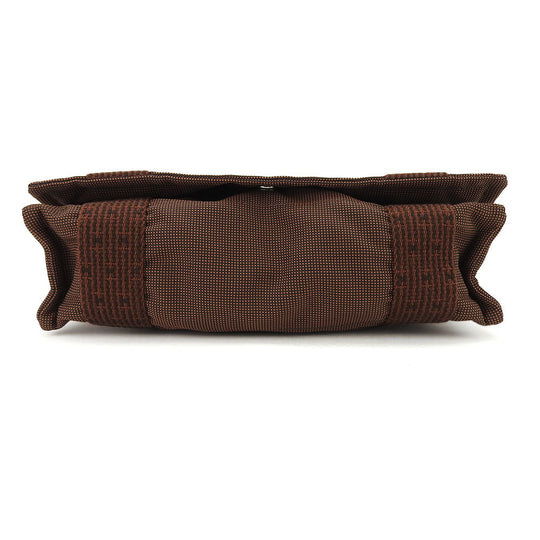 HERMES Shoulder Bag canvas Brown Her Line Bassus PM unisex(Unisex) Used Authentic