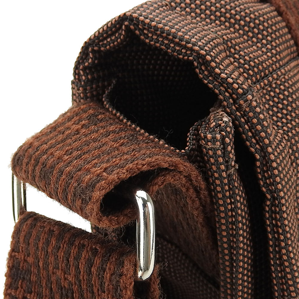 HERMES Shoulder Bag canvas Brown Her Line Bassus PM unisex(Unisex) Used Authentic