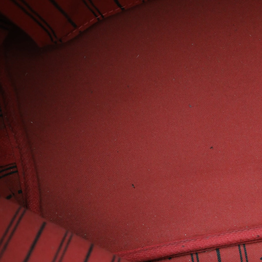 LOUIS VUITTON Tote Bag N51105 Damier canvas, leather Brown Shoulder Damier Neverfull MM Women Used Authentic