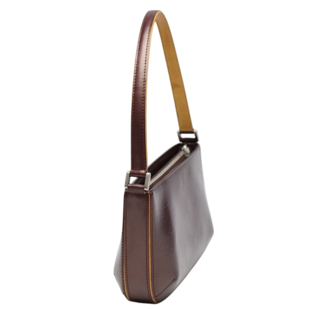 LOUIS VUITTON Handbag M55146 leather Viole Mini bag Monogram mat Faula Women Used Authentic