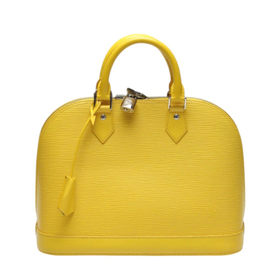 LOUIS VUITTON Handbag M40619 Epi Leather citron Handbag Epi Alma Women Used Authentic