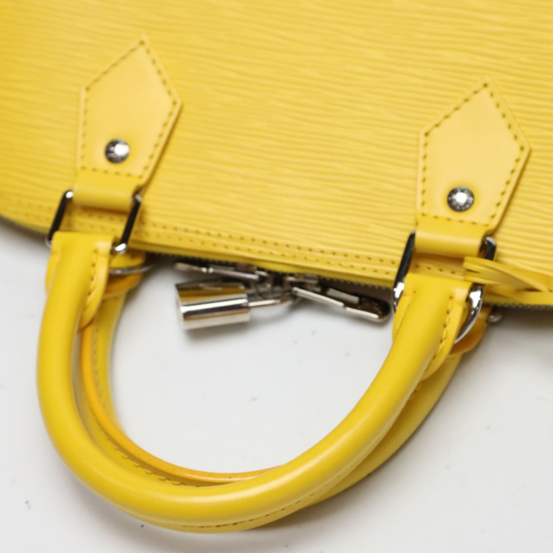 LOUIS VUITTON Handbag M40619 Epi Leather citron Handbag Epi Alma Women Used Authentic