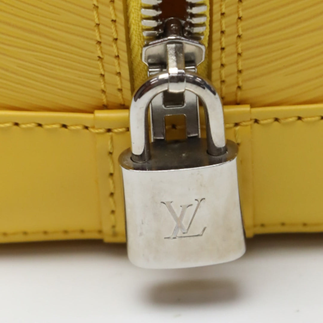LOUIS VUITTON Handbag M40619 Epi Leather citron Handbag Epi Alma Women Used Authentic
