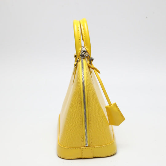 LOUIS VUITTON Handbag M40619 Epi Leather citron Handbag Epi Alma Women Used Authentic