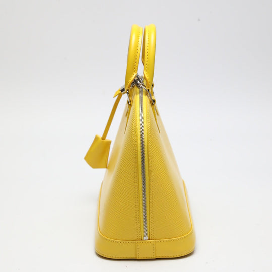 LOUIS VUITTON Handbag M40619 Epi Leather citron Handbag Epi Alma Women Used Authentic