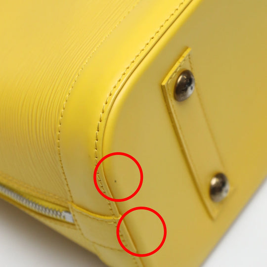 LOUIS VUITTON Handbag M40619 Epi Leather citron Handbag Epi Alma Women Used Authentic