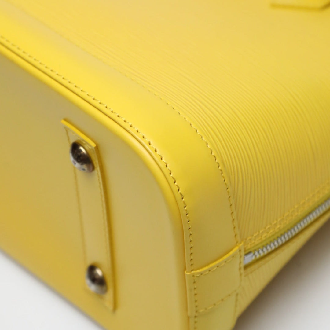 LOUIS VUITTON Handbag M40619 Epi Leather citron Handbag Epi Alma Women Used Authentic