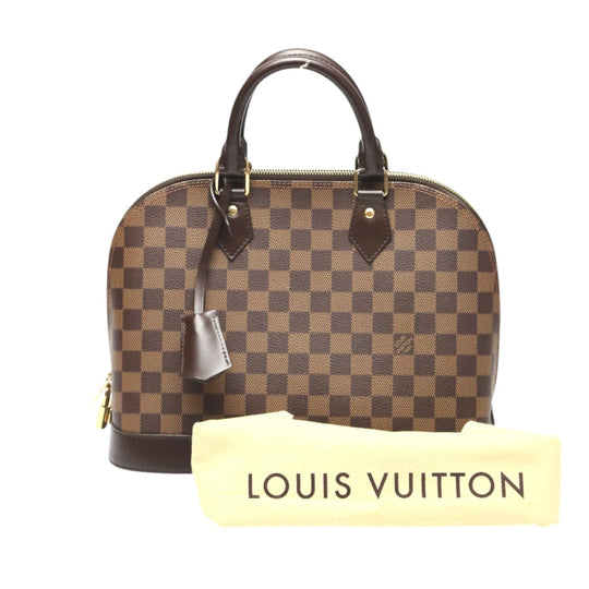 LOUIS VUITTON Handbag N53151 Damier canvas Brown 2WAY Damier Alma PM Women Used Authentic