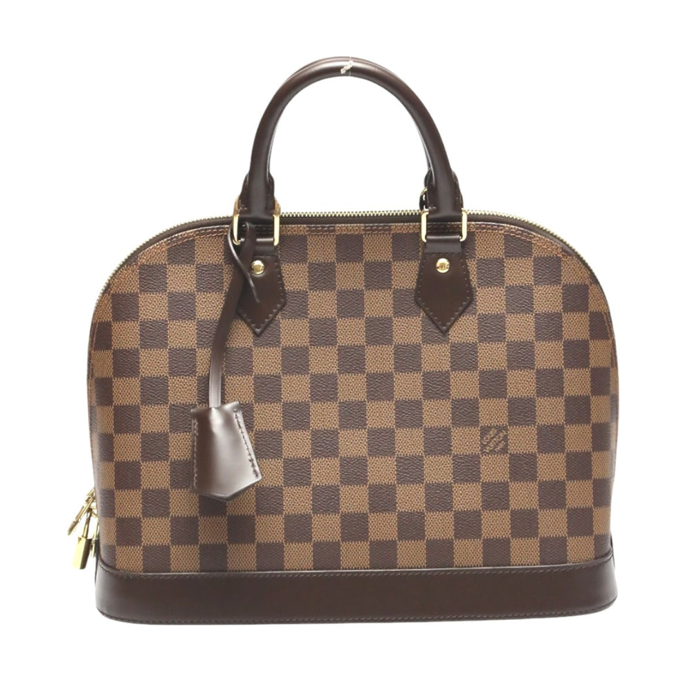LOUIS VUITTON Handbag N53151 Damier canvas Brown 2WAY Damier Alma PM Women Used Authentic