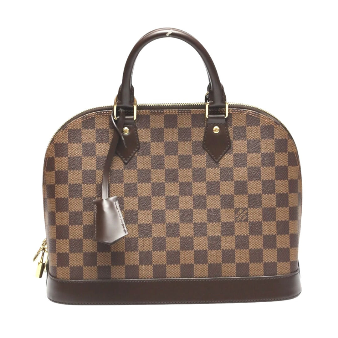 LOUIS VUITTON Handbag N53151 Damier canvas Brown 2WAY Damier Alma PM Women Used Authentic