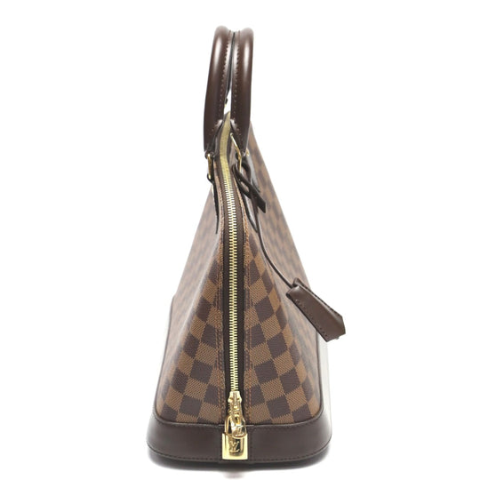 LOUIS VUITTON Handbag N53151 Damier canvas Brown 2WAY Damier Alma PM Women Used Authentic