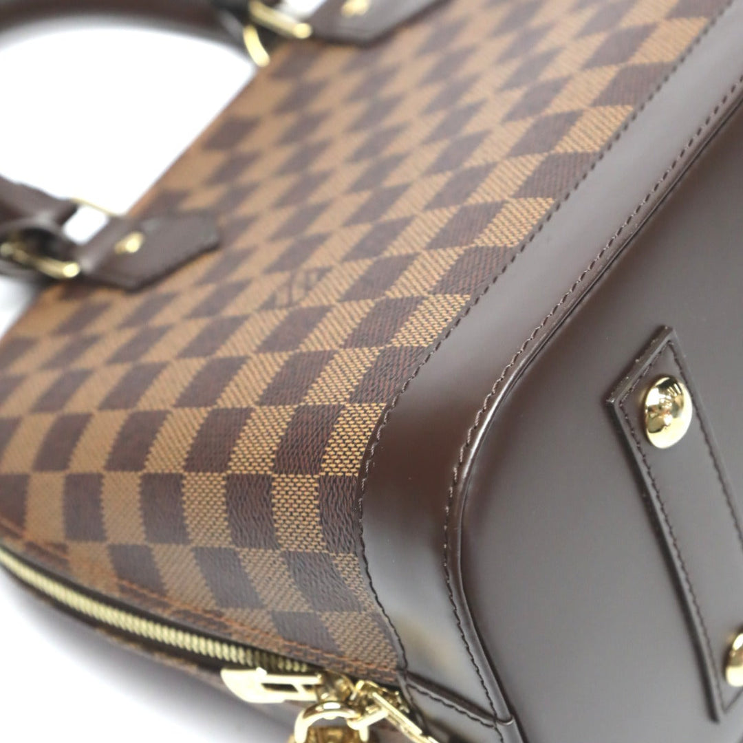 LOUIS VUITTON Handbag N53151 Damier canvas Brown 2WAY Damier Alma PM Women Used Authentic