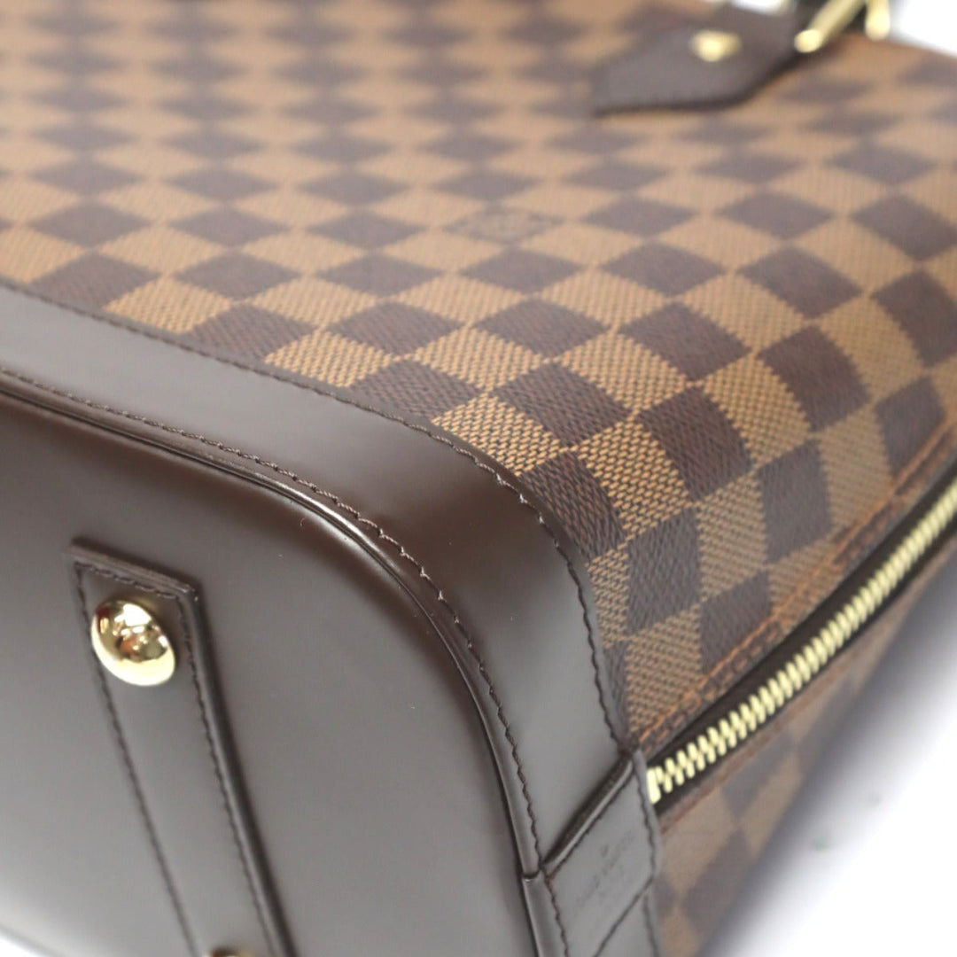 LOUIS VUITTON Handbag N53151 Damier canvas Brown 2WAY Damier Alma PM Women Used Authentic