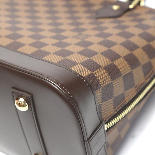 LOUIS VUITTON Handbag N53151 Damier canvas Brown 2WAY Damier Alma PM Women Used Authentic