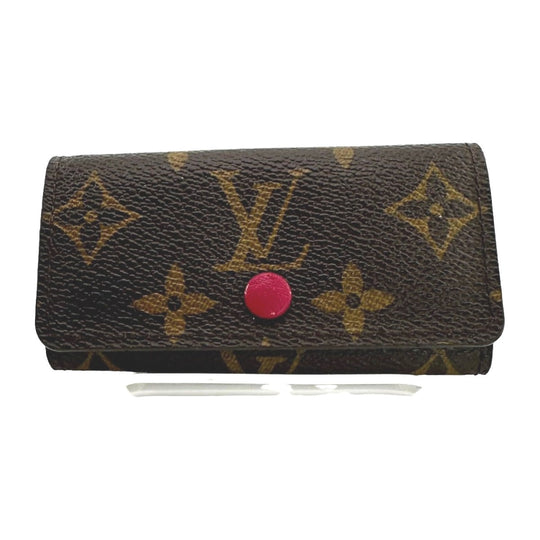 LOUIS VUITTON Key case Key holder  M62631 Monogram canvas Brown Multicles4 Monogram Key case Key holder for 4 keys Women Used Authentic