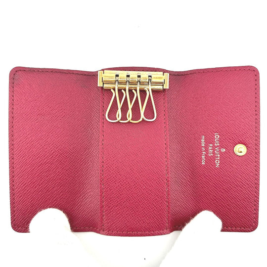 LOUIS VUITTON Key case Key holder  M62631 Monogram canvas Brown Multicles4 Monogram Key case Key holder for 4 keys Women Used Authentic