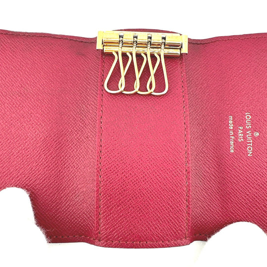 LOUIS VUITTON Key case Key holder  M62631 Monogram canvas Brown Multicles4 Monogram Key case Key holder for 4 keys Women Used Authentic