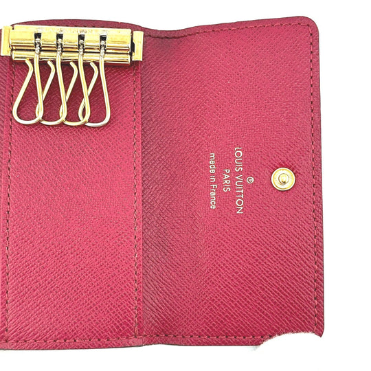 LOUIS VUITTON Key case Key holder  M62631 Monogram canvas Brown Multicles4 Monogram Key case Key holder for 4 keys Women Used Authentic