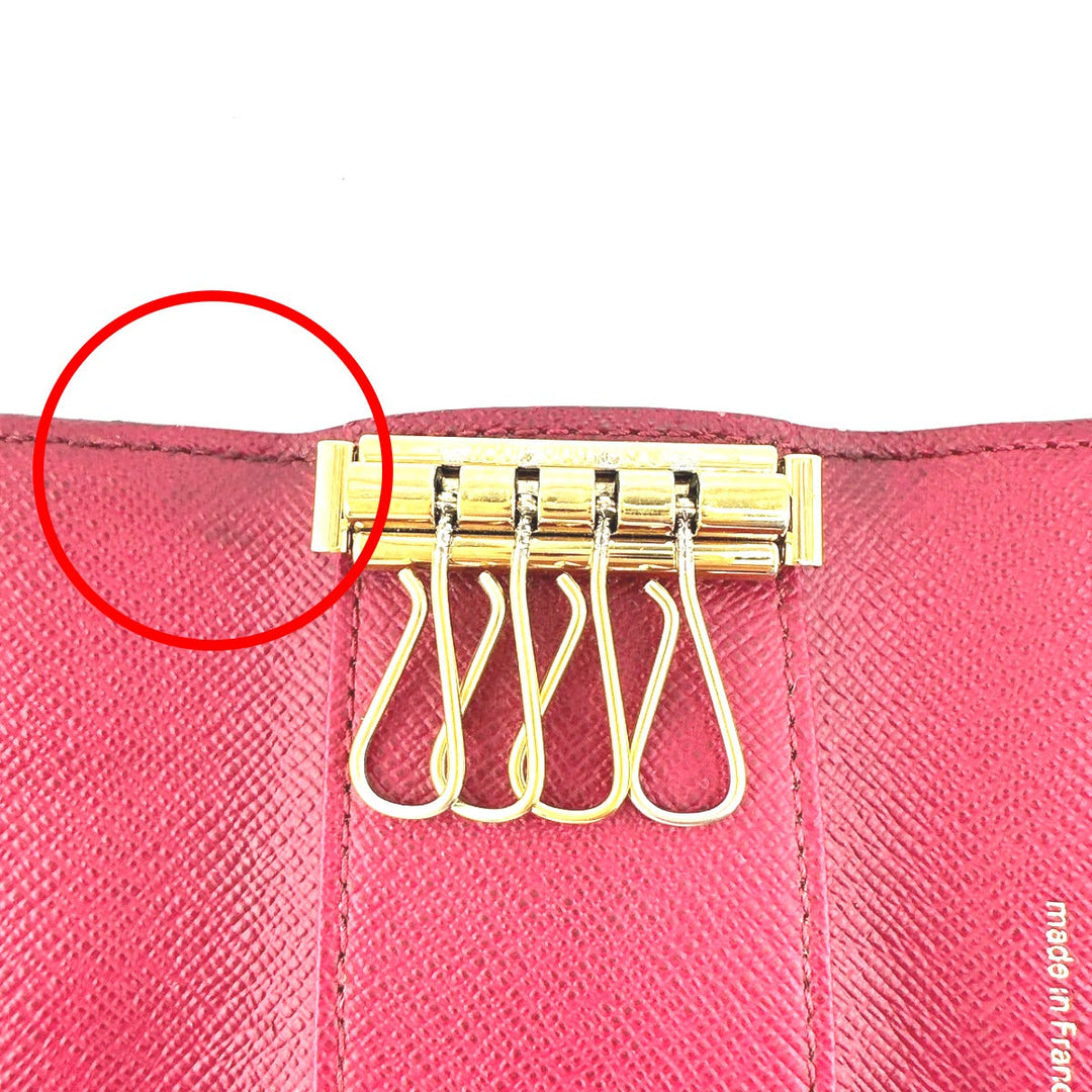 LOUIS VUITTON Key case Key holder  M62631 Monogram canvas Brown Multicles4 Monogram Key case Key holder for 4 keys Women Used Authentic