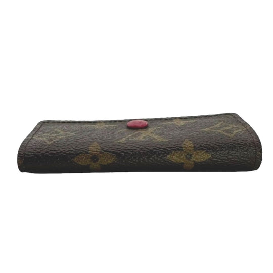 LOUIS VUITTON Key case Key holder  M62631 Monogram canvas Brown Multicles4 Monogram Key case Key holder for 4 keys Women Used Authentic