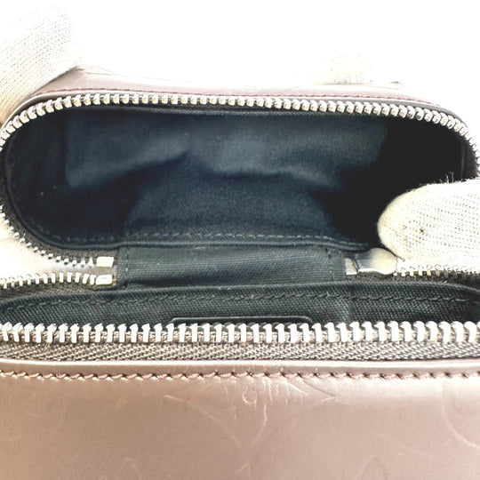 LOUIS VUITTON Pouch M46550 Monogram grass leather Brown Waist pouch Monogram Glace Ray mens Used Authentic