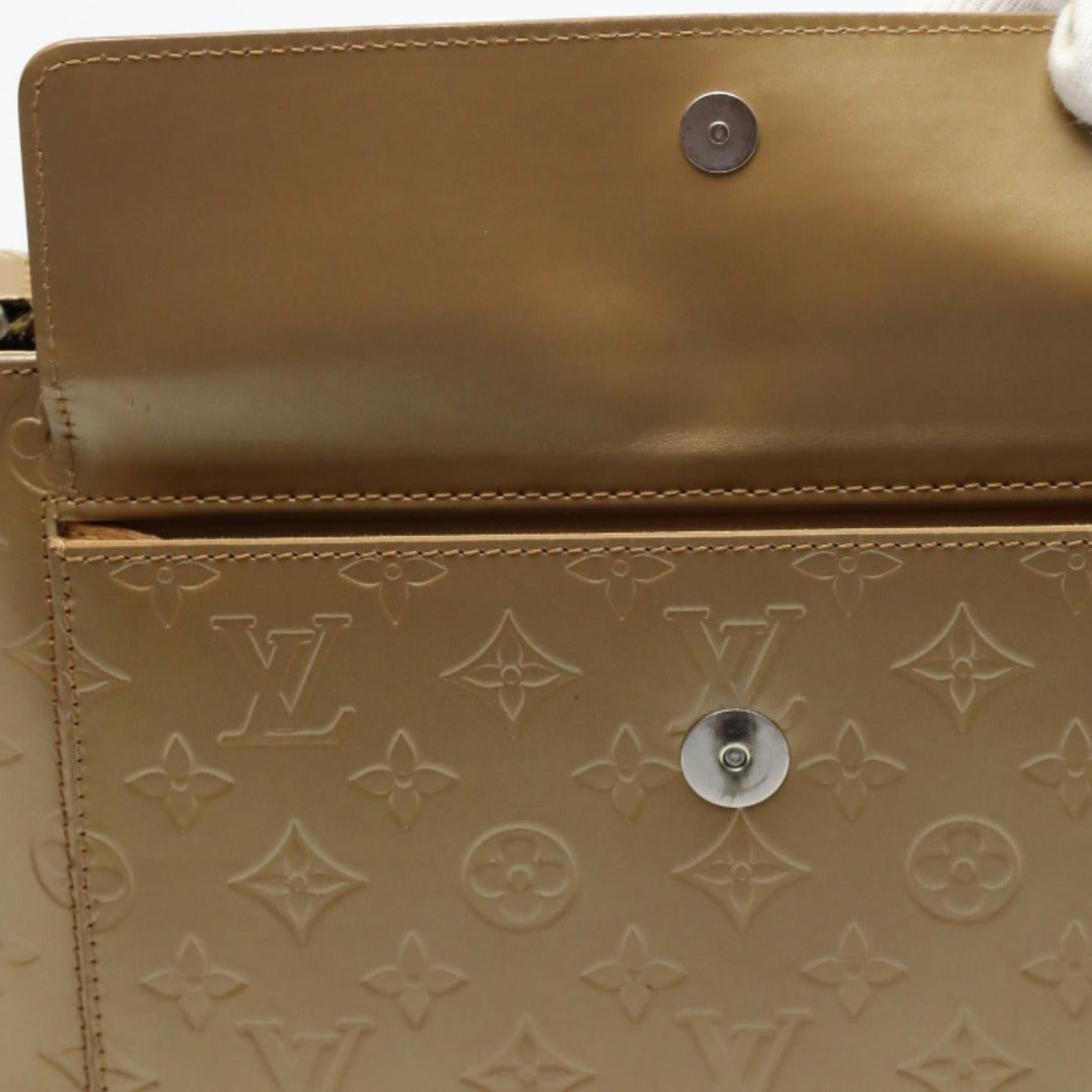 LOUIS VUITTON Shoulder Bag M55127 leather gold Shoulder Monogram mat Alston Women Used Authentic