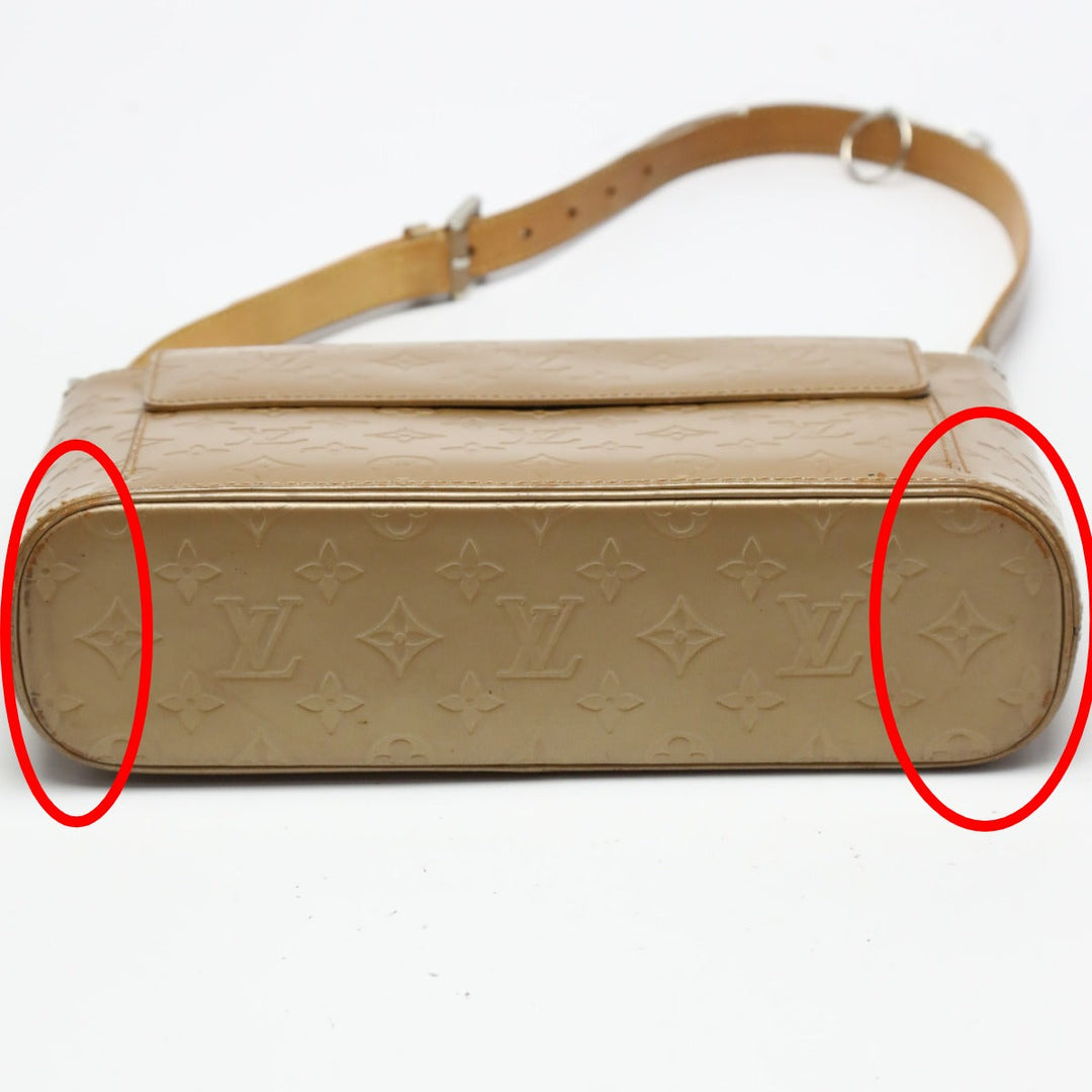 LOUIS VUITTON Shoulder Bag M55127 leather gold Shoulder Monogram mat Alston Women Used Authentic
