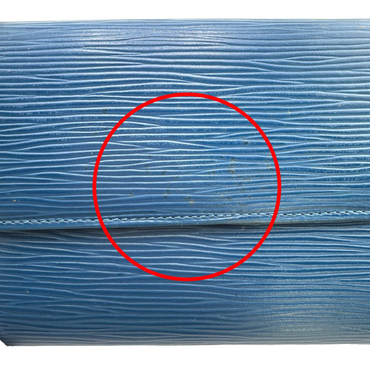 LOUIS VUITTON Long Wallet Purse M63385 Epi Leather Toledo Blue Long Wallet Purse Epi Porte Tresor Women(Unisex) Used Authentic