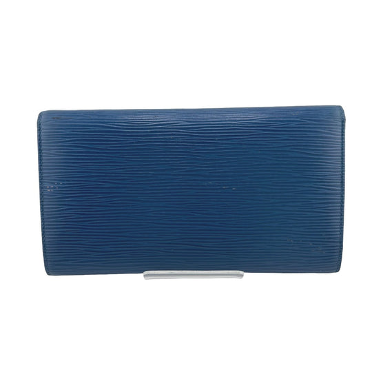 LOUIS VUITTON Long Wallet Purse M63385 Epi Leather Toledo Blue Long Wallet Purse Epi Porte Tresor Women(Unisex) Used Authentic