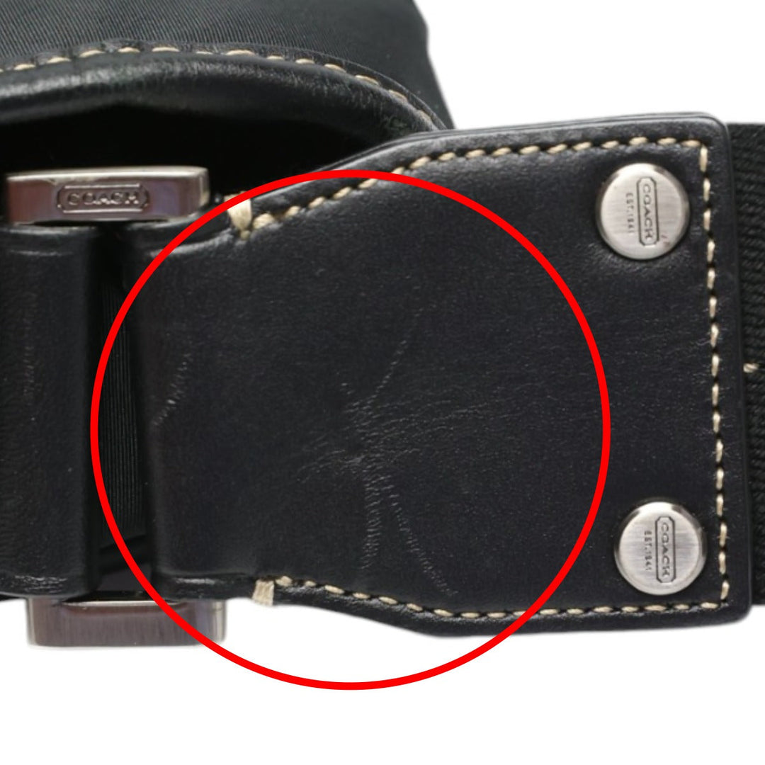 COACH Shoulder Bag F05300 Nylon black Shoulder Bag Messenger bag mens Used Authentic