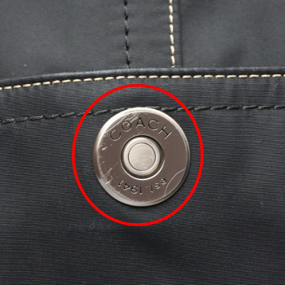 COACH Shoulder Bag F05300 Nylon black Shoulder Bag Messenger bag mens Used Authentic