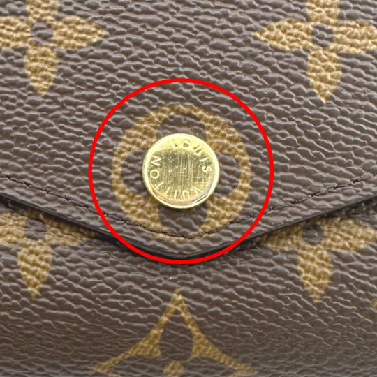 LOUIS VUITTON Long Wallet Purse M60531 Monogram canvas Brown Wallet Monogram Portefeuille Sara Women Used Authentic