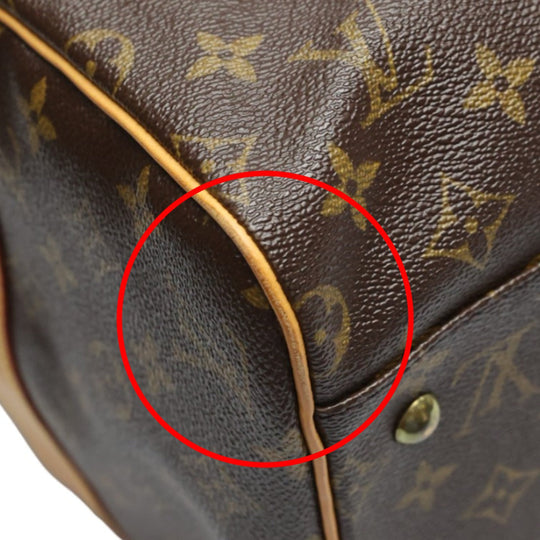 LOUIS VUITTON Boston Duffel bag M40074 Monogram canvas Brown Travel bag Monogram Carryall mens(Unisex) Used Authentic
