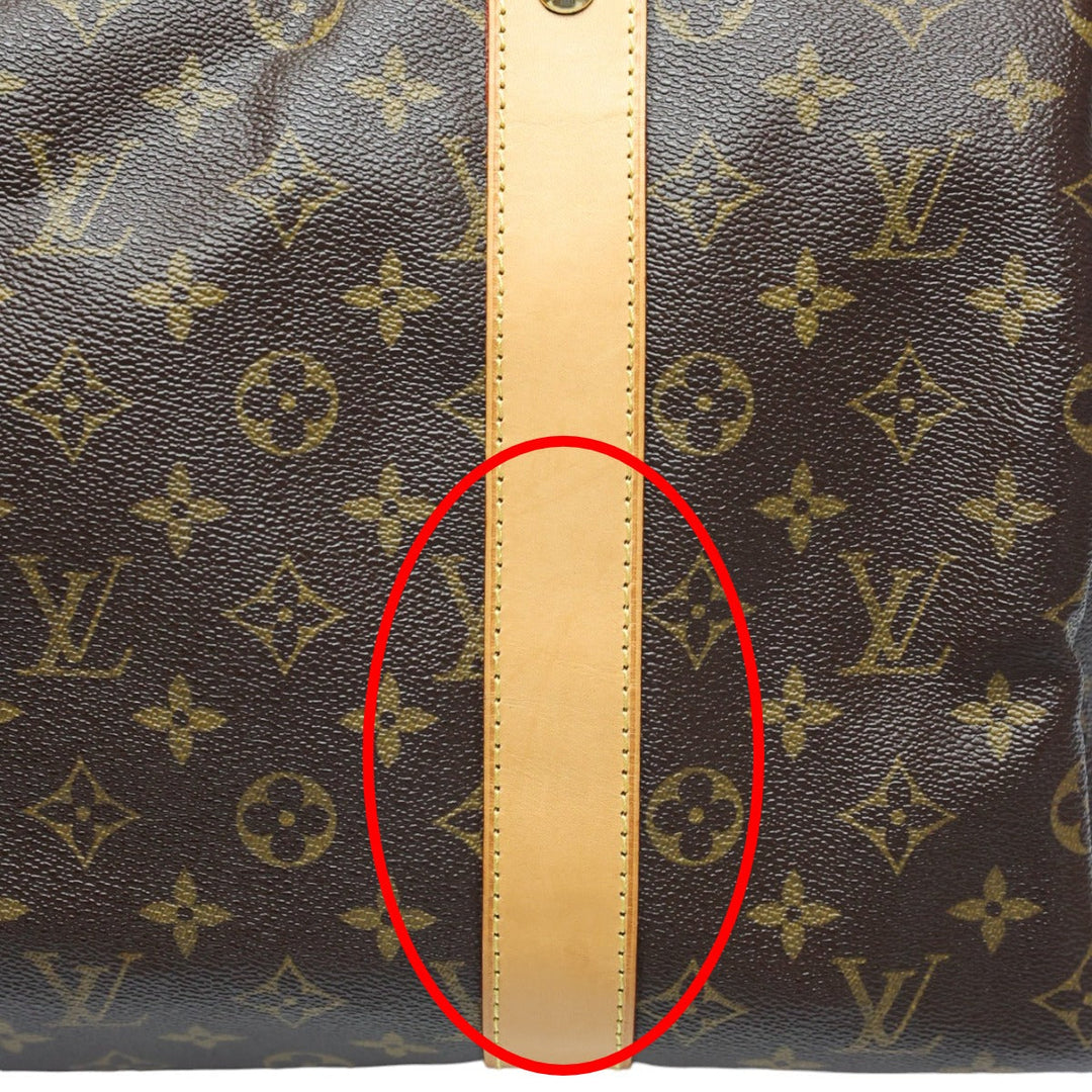 LOUIS VUITTON Boston Duffel bag M40074 Monogram canvas Brown Travel bag Monogram Carryall mens(Unisex) Used Authentic