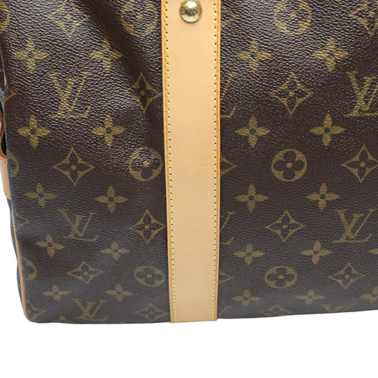 LOUIS VUITTON Boston Duffel bag M40074 Monogram canvas Brown Travel bag Monogram Carryall mens(Unisex) Used Authentic