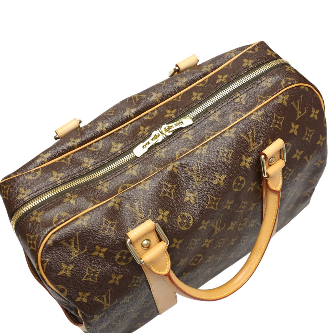 LOUIS VUITTON Boston Duffel bag M40074 Monogram canvas Brown Travel bag Monogram Carryall mens(Unisex) Used Authentic