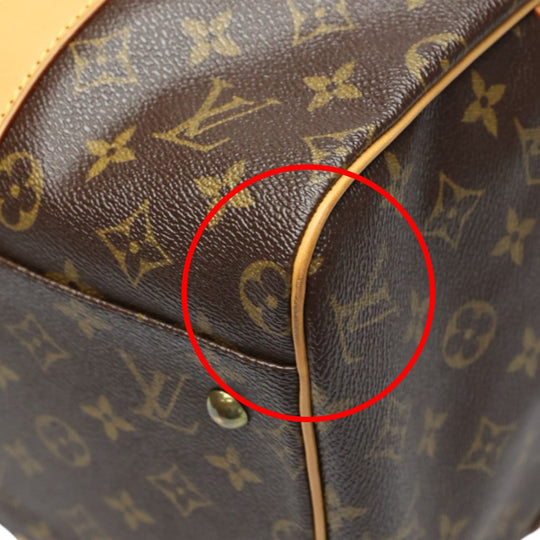 LOUIS VUITTON Boston Duffel bag M40074 Monogram canvas Brown Travel bag Monogram Carryall mens(Unisex) Used Authentic