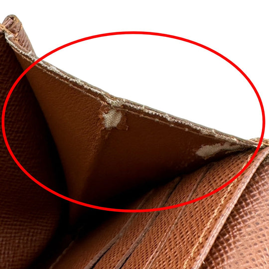 LOUIS VUITTON Long Wallet Purse M61734 Monogram canvas Brown Long Wallet with Zipper Monogram Portefeuille Sara Women(Unisex) Used Authentic