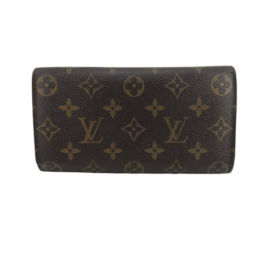 LOUIS VUITTON Long Wallet Purse M61734 Monogram canvas Brown Long Wallet with Zipper Monogram Portefeuille Sara Women(Unisex) Used Authentic