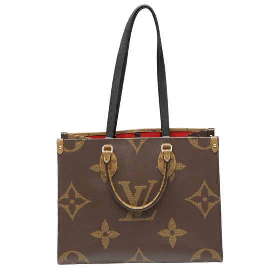 LOUIS VUITTON Tote Bag M45321 Monogram canvas Brown Tote Bag Monogram On the Go MM Women Used Authentic