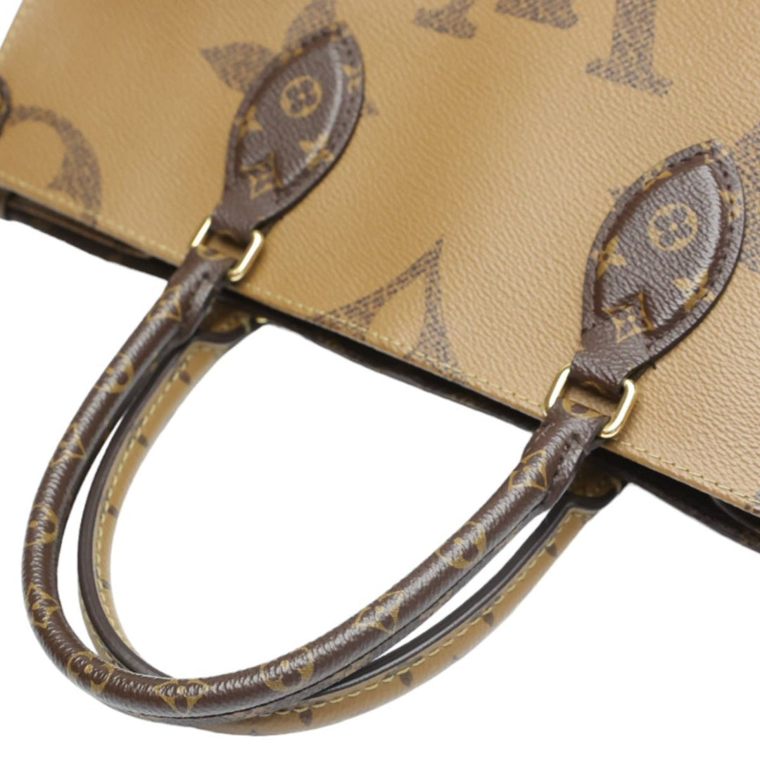 LOUIS VUITTON Tote Bag M45321 Monogram canvas Brown Tote Bag Monogram On the Go MM Women Used Authentic