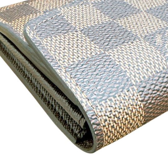 LOUIS VUITTON Long Wallet Purse N63209 Damier canvas Ebene Zip Around Damier Portefeuille Sara Women Used Authentic