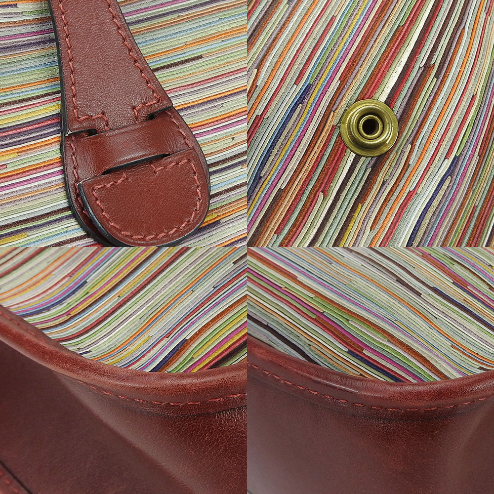 HERMES Shoulder Bag Vibrato Red Evelyn 1PM Women Used Authentic