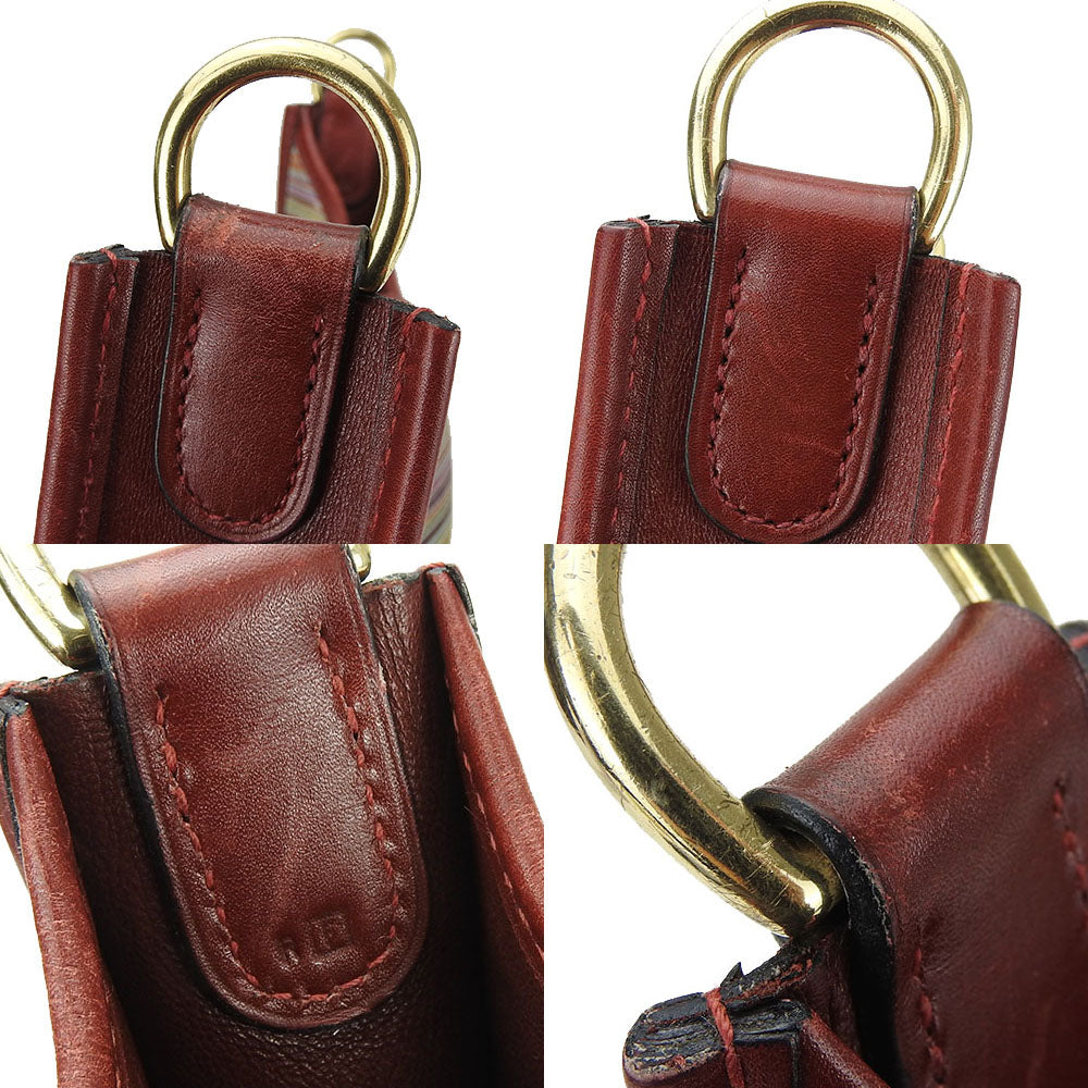 HERMES Shoulder Bag Vibrato Red Evelyn 1PM Women Used Authentic