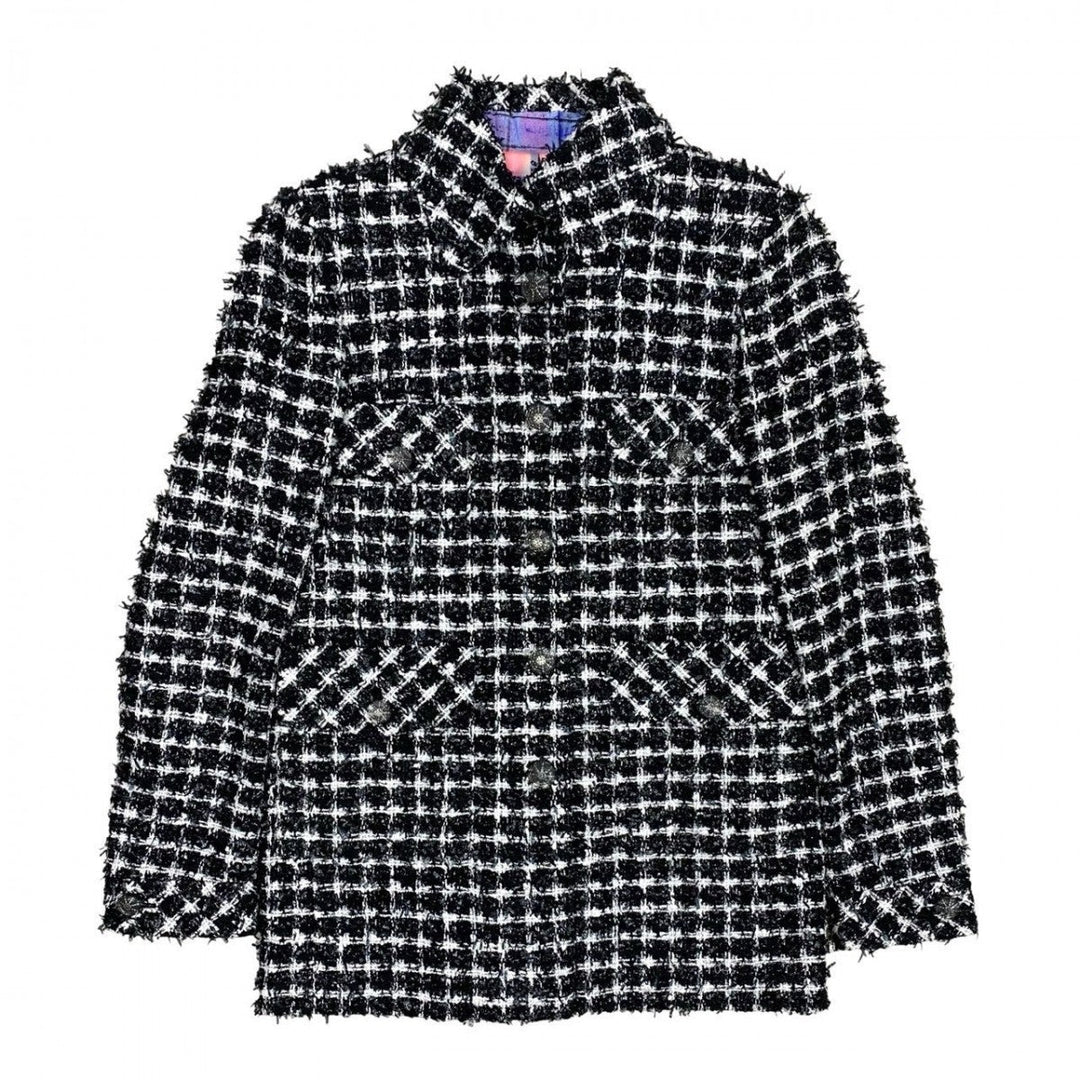 CHANEL tailored jacket cotton white 34