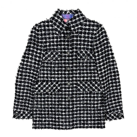 CHANEL tailored jacket cotton white 34